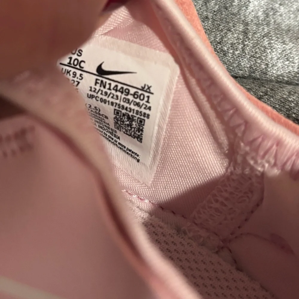 Nike Flex Runner 3 Pink Foam/White Toddler Girl's Slip On Shoes - Size 10C